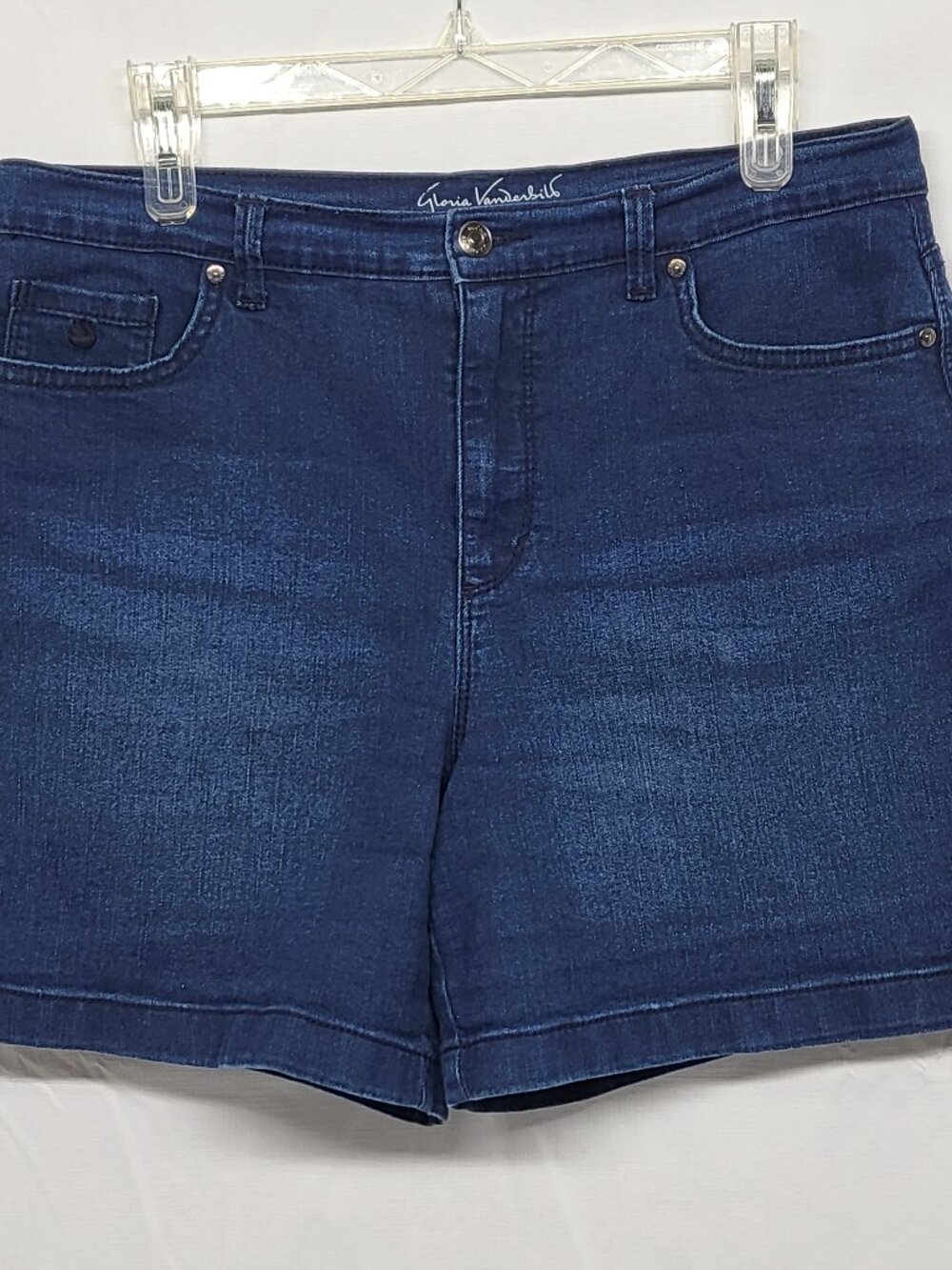 Gloria Vanderbilt Denim Jean Shorts Womens Size 10 Amanda All Around Slimming